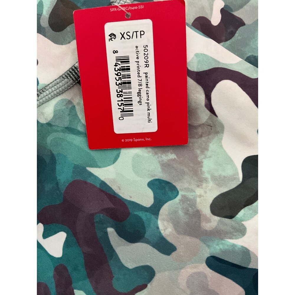 Spanx Printed Camo 7/8 Leggings XS - Picture 5 of 7